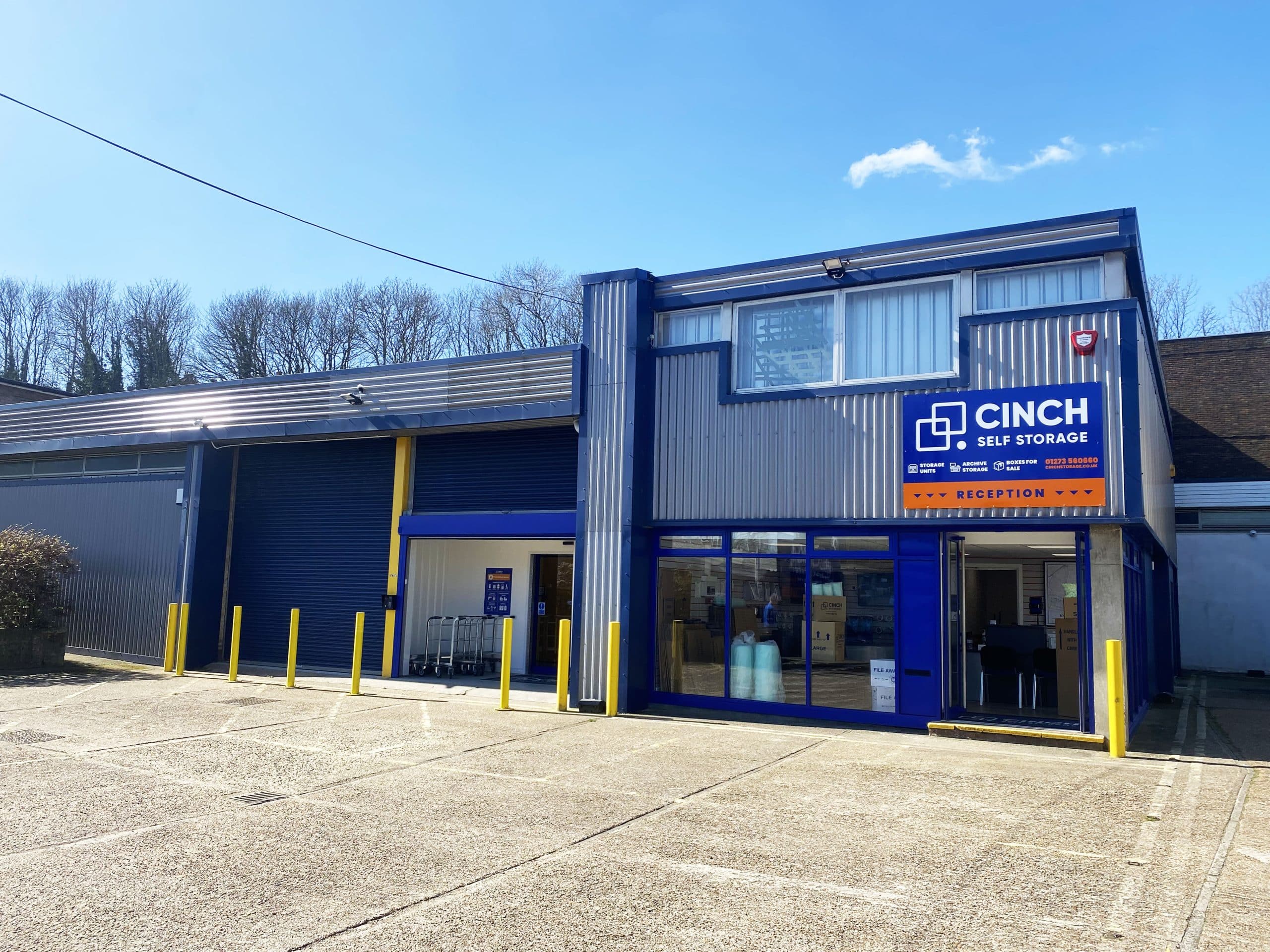 Storage units Brighton. Image shows the exterior of the Cinch Storage Brighton storage facility.