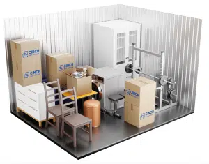 Example of a 125 sq ft unit